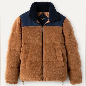 UGG Brown and Black Sherpa Jacket